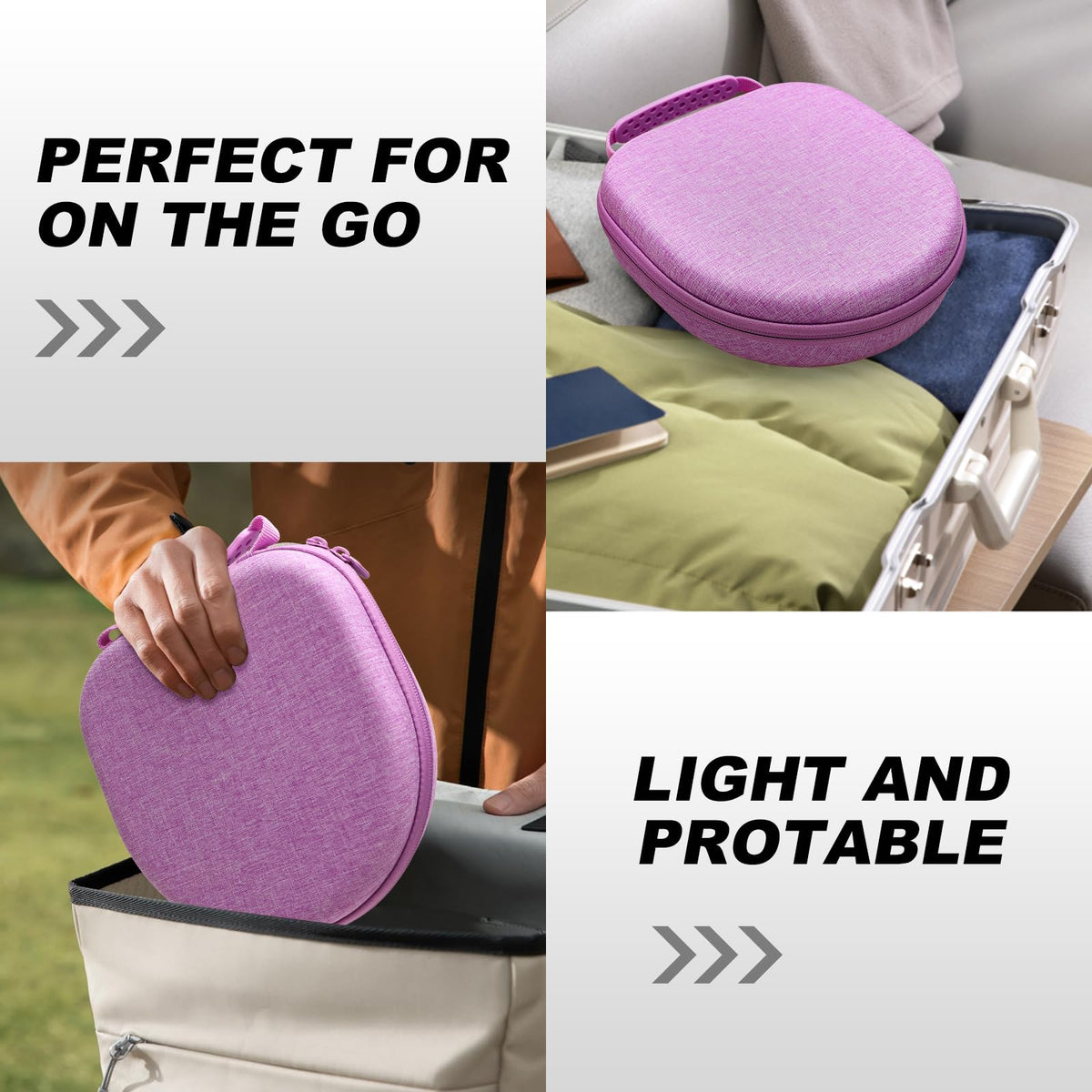 DR·AMIU purple case complements daily use with style