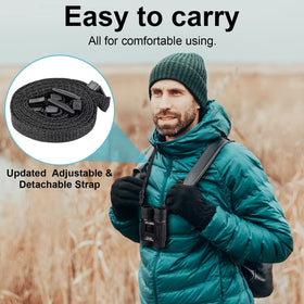 Dranbol 12x25 binoculars wide field view to scan distant scenes easily