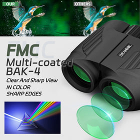 Dranbol close-up of large 16mm eyepiece highlighting comfort and clarity
