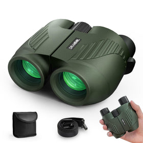 Dranbol front view showing compact binoculars and large eyepieces for comfortable viewing
