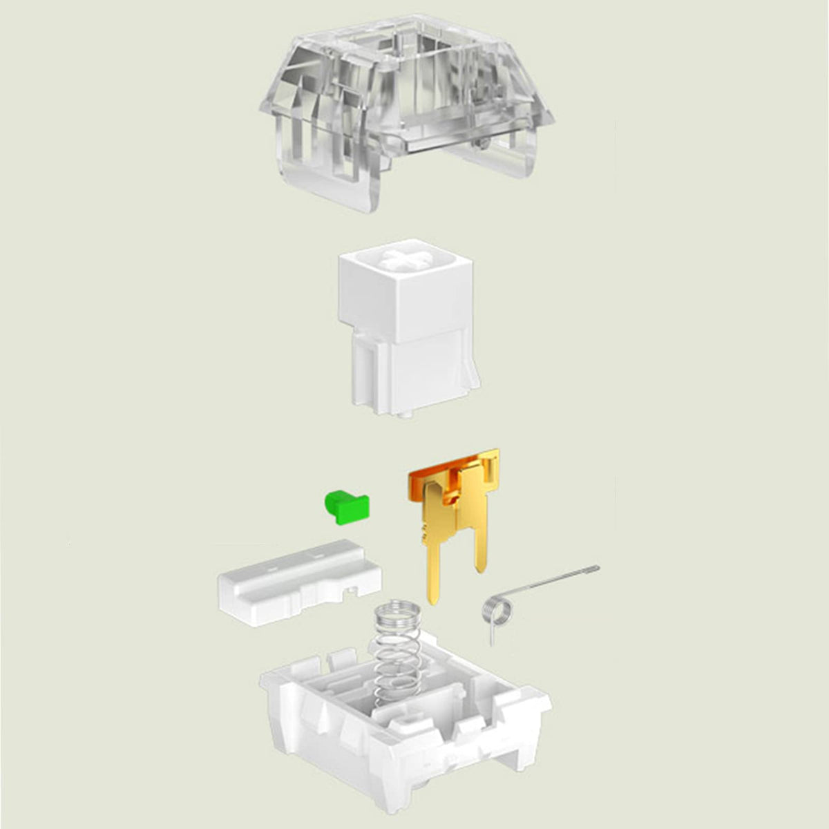 DRAOZA Kailh Box White installed in gaming keyboard highlighting fast actuation during play