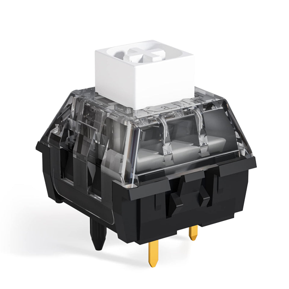 DRAOZA Kailh Box White V2 front packaging showing 72PCS and recyclable blister benefit