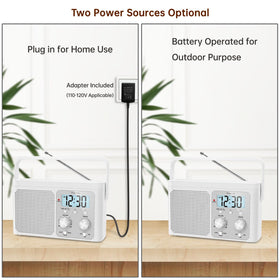 DreamSky battery compartment with AA batteries for portable power