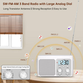DreamSky speaker grille close-up delivering loud clear room-filling sound