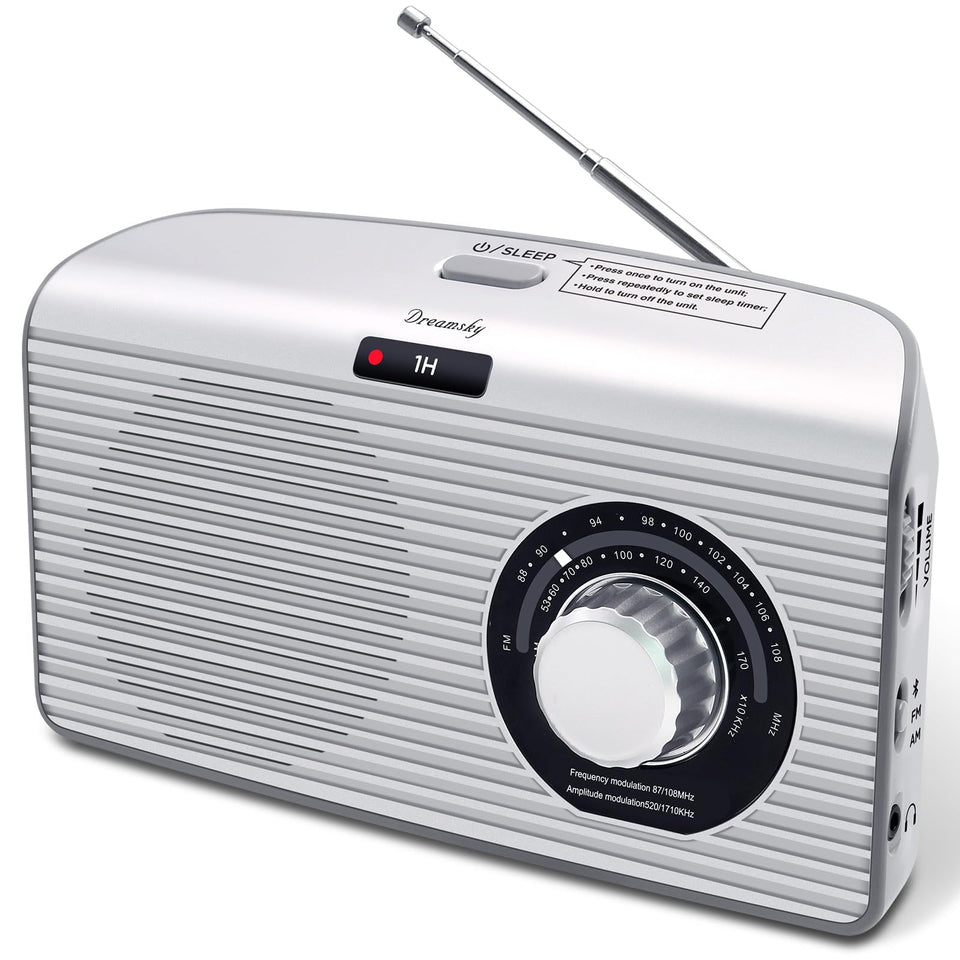 DreamSky front view showing speaker and display, clear audio at home