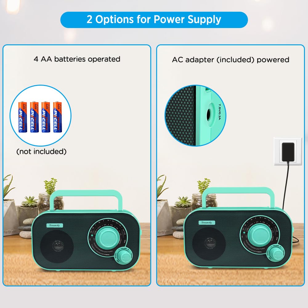 DreamSky radio in outdoor setting highlighting portable listening and strong signal
