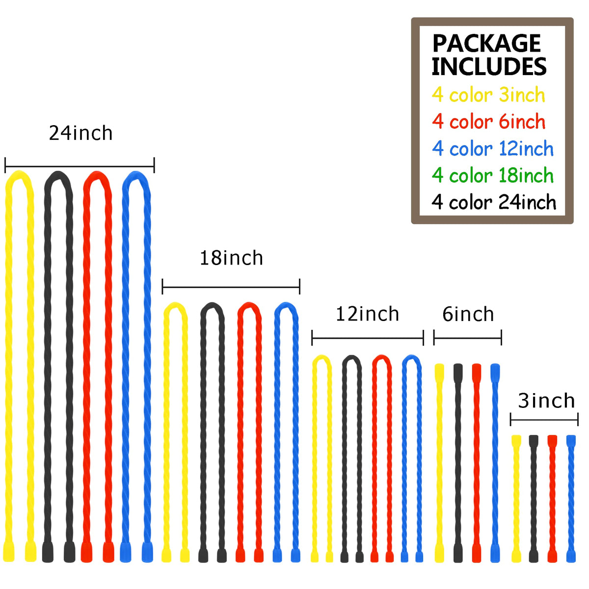 Dreamxiang silicone cable ties 6 inch for versatile cord management.