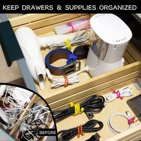 Dreamxiang silicone cable ties with soft ends prevent scratches on surfaces.