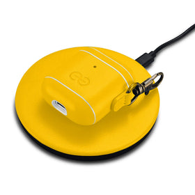 Dreem Om case cover in yellow, back view highlighting sturdy clip.