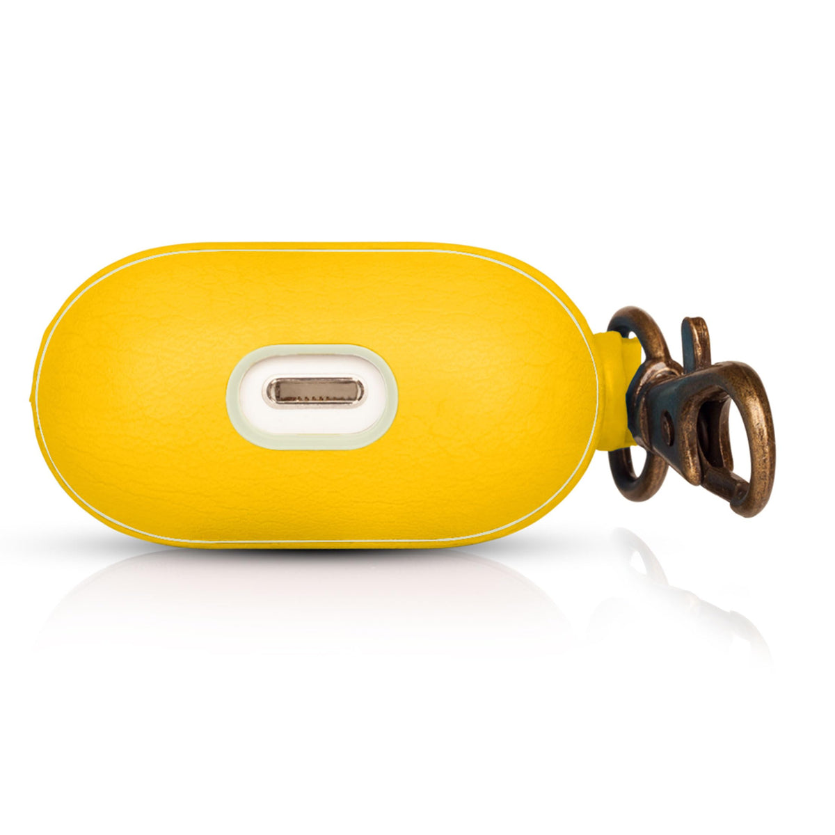 Dreem Om case cover yellow with wireless charging access.