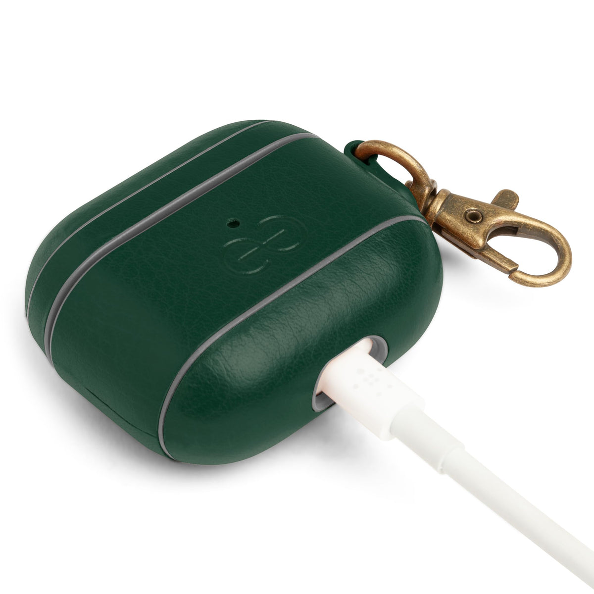 Dreem Om Case Green open for quick AirPods 3 access