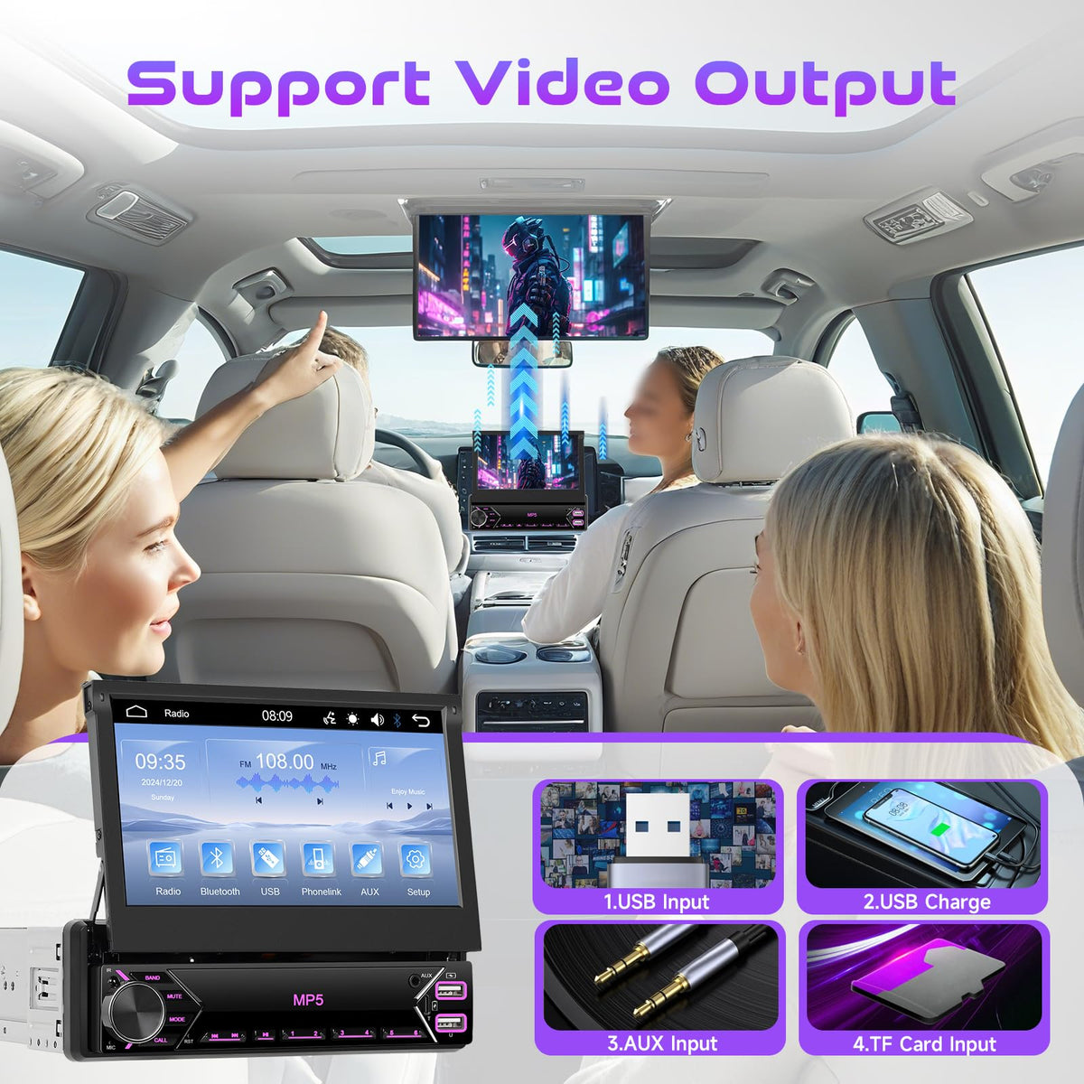 Driauto EQ sound effects customize audio to your preference while driving.