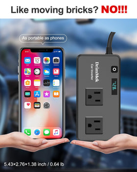 DrimMek 300W inverter quiet cooling maintains a peaceful cabin charge