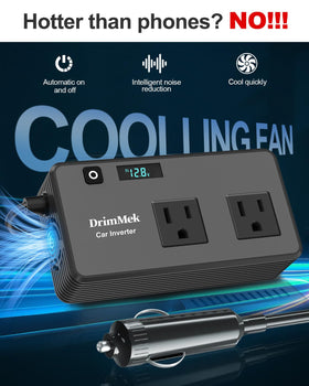 DrimMek 300W inverter road-trip setup powering essentials during camping