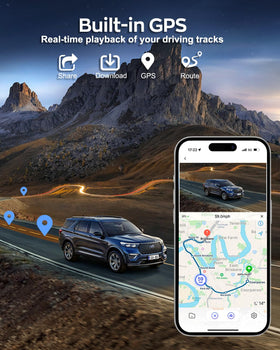 Driveye D7 GPS logs location and speed for verifiable journey data.