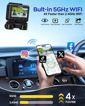 Driveye D7 loop recording with 128GB card automatically saves the latest events.