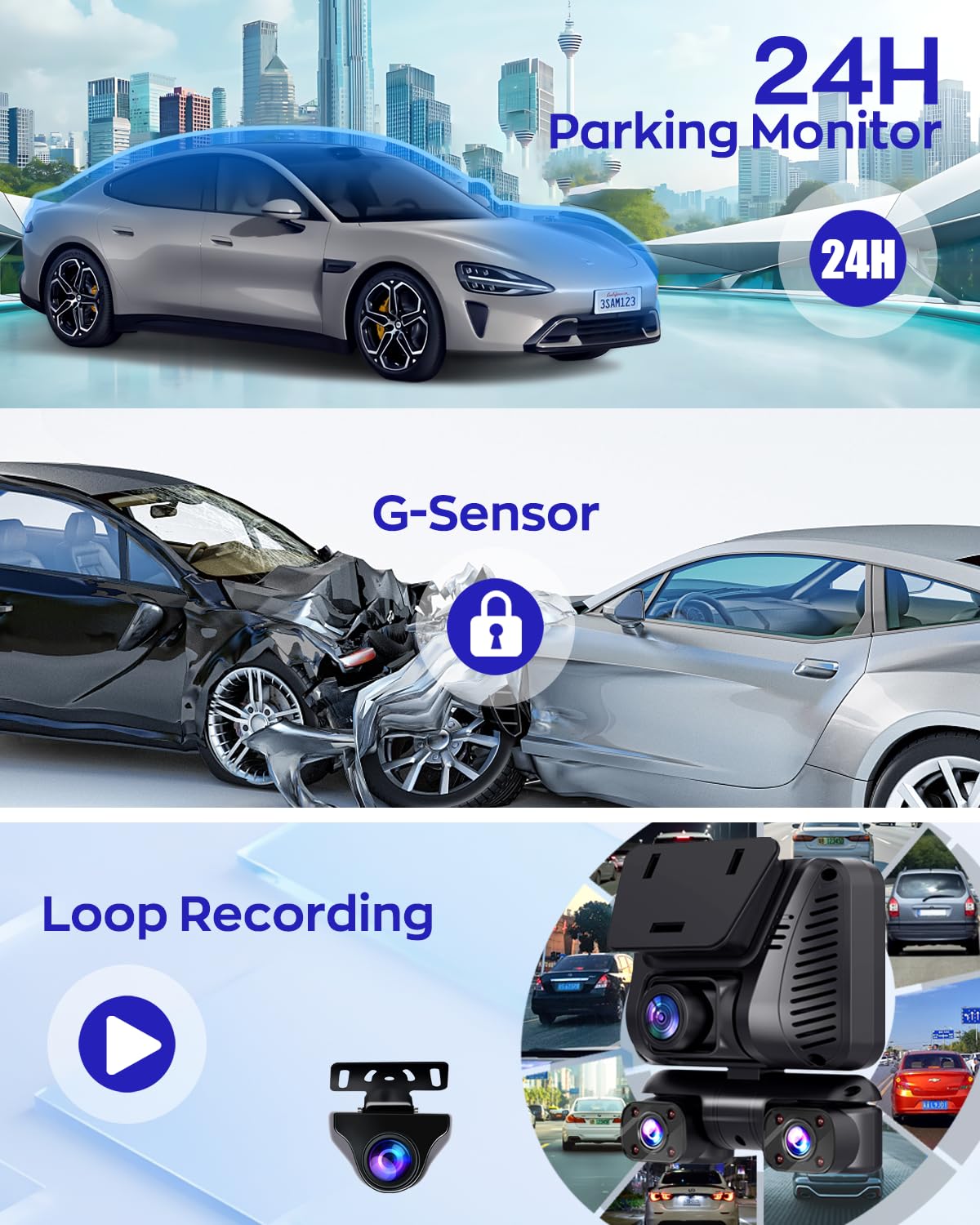 Driveye D7 voice control lets you operate hands-free while driving.