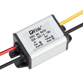 DROK installed on car dashboard powering accessories and resisting vibration for automotive use