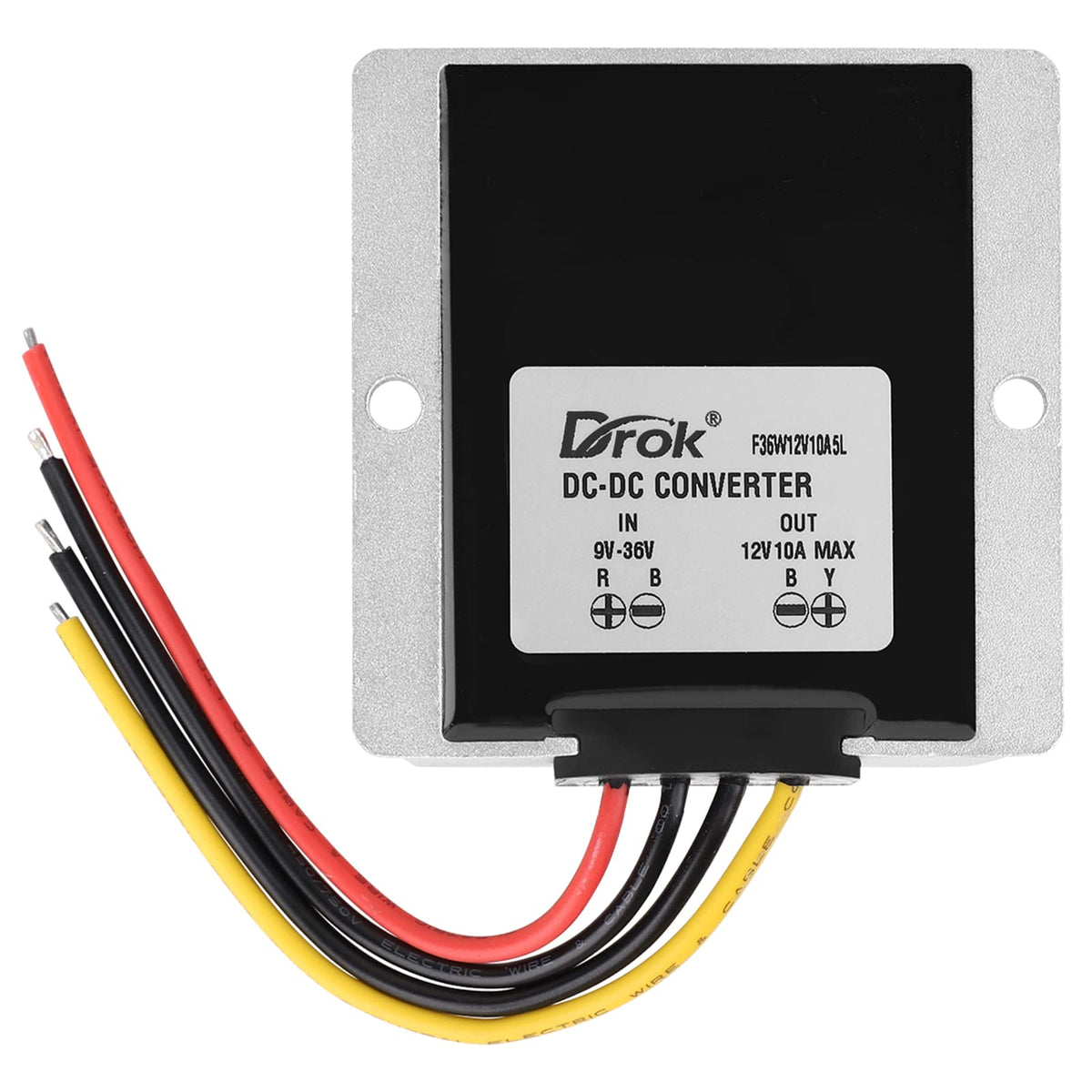 DROK powering an in-vehicle LCD display during travel, reduces voltage fluctuation risks