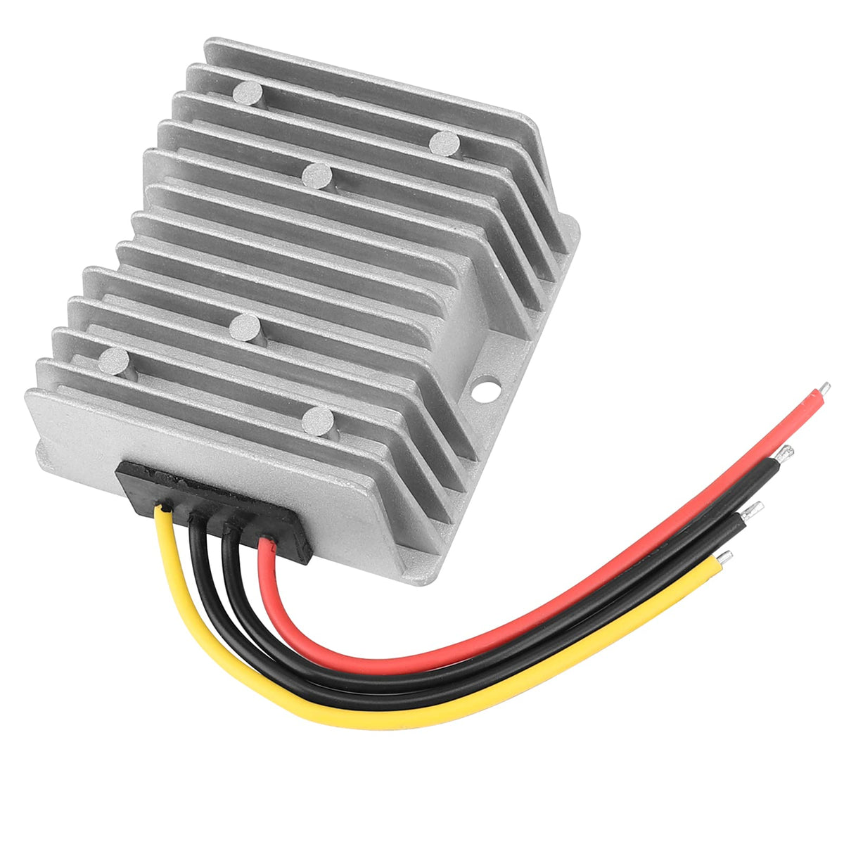 DROK installed in a car trunk powering audio gear, improves voltage stability on vehicles