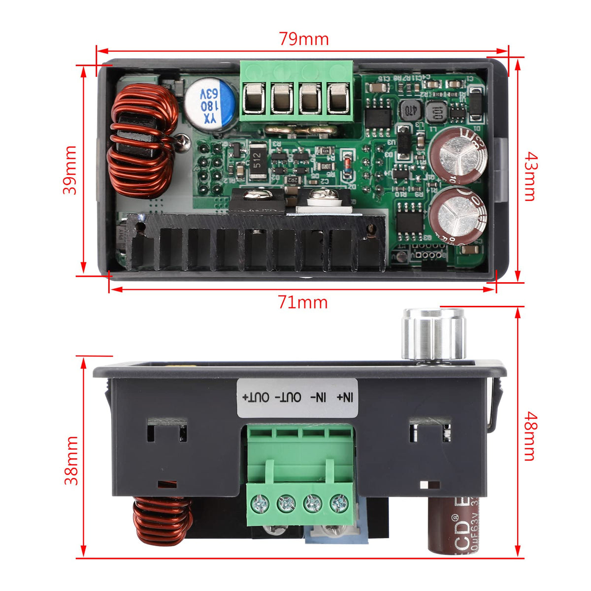 DROK packaged with wires and manual for quick setup and convenience