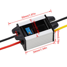 DROK metal enclosure heatsink detail improving thermal dissipation for stable performance