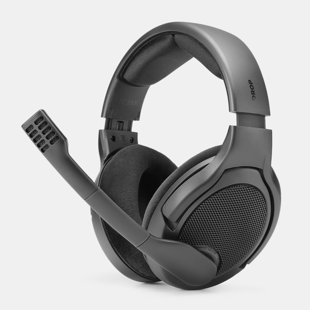 DROP PC38X velour earpads stay cool and comfortable