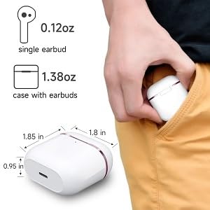 DRQQ Charging case supports wireless charging and USB-C for convenient recharging