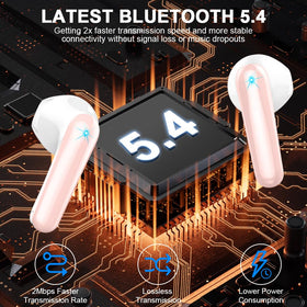 Drsaec earbuds offer up to 50 hours total playback for travel.