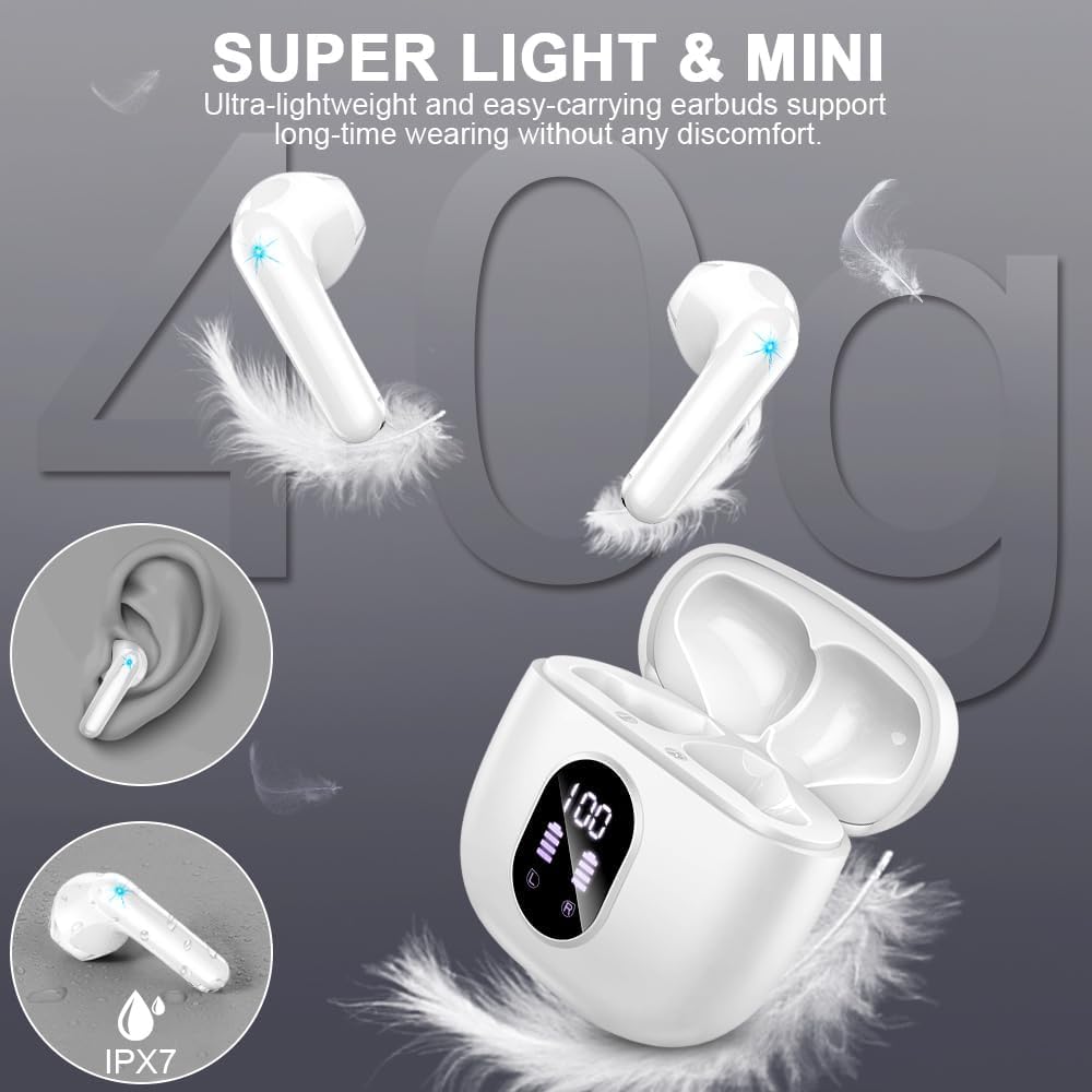 Drsaec Earbuds deliver up to 50 hours of playback with the case