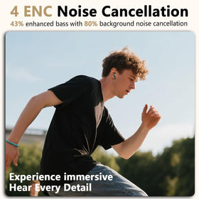 Drsaec earbuds with ENC mics provide clearer calls in busy environments