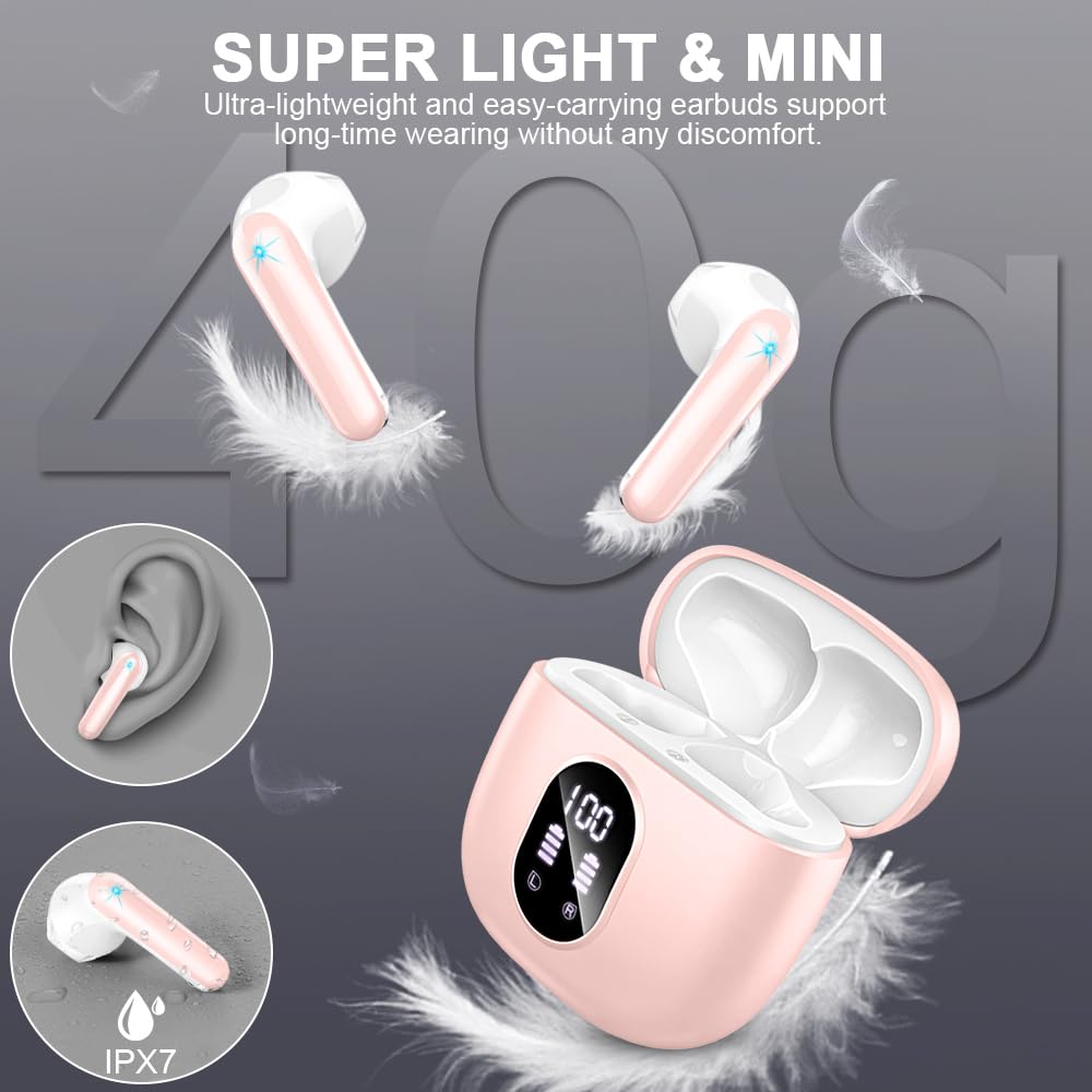 Drsaec ergonomic in-ear design stays secure during workouts.