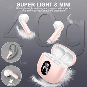 Drsaec ergonomic in-ear design stays secure during workouts.