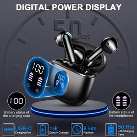 Drsaec earbuds worn by runner demonstrating secure fit and stable performance