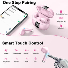 Drsaec smart touch controls enable hands-free music and calls.