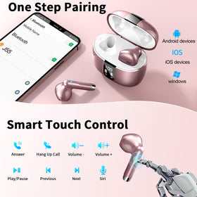 Drsaec wireless earbuds touch controls simplify playback and calls