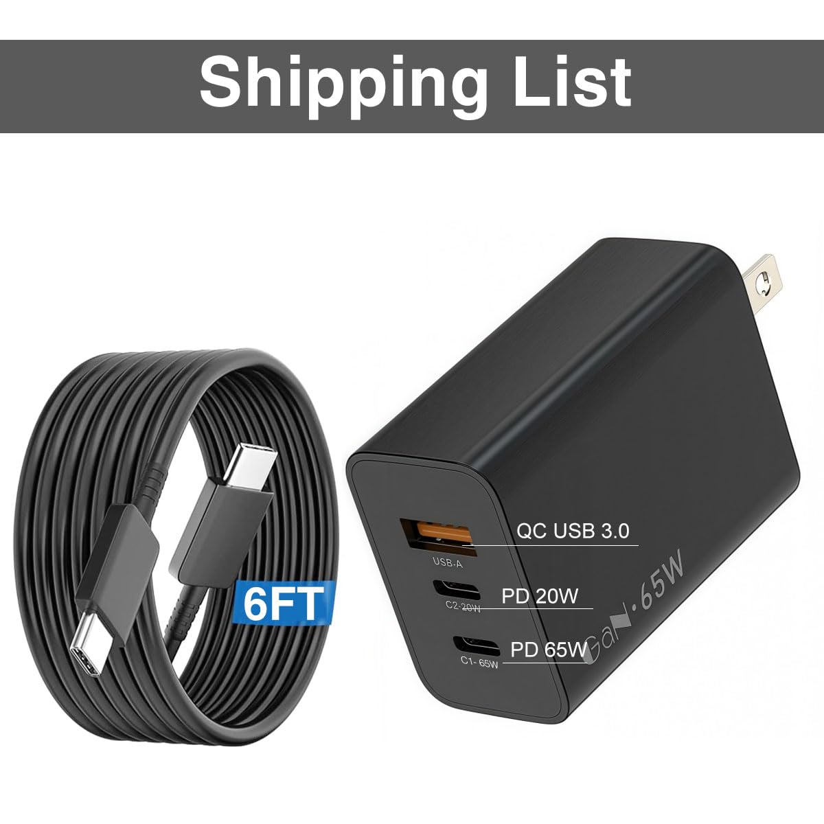 DRSEOO compact travel charger ready for on-the-go charging
