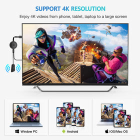 DRYMOKINI dongle plug-and-play setup for instant streaming on any TV