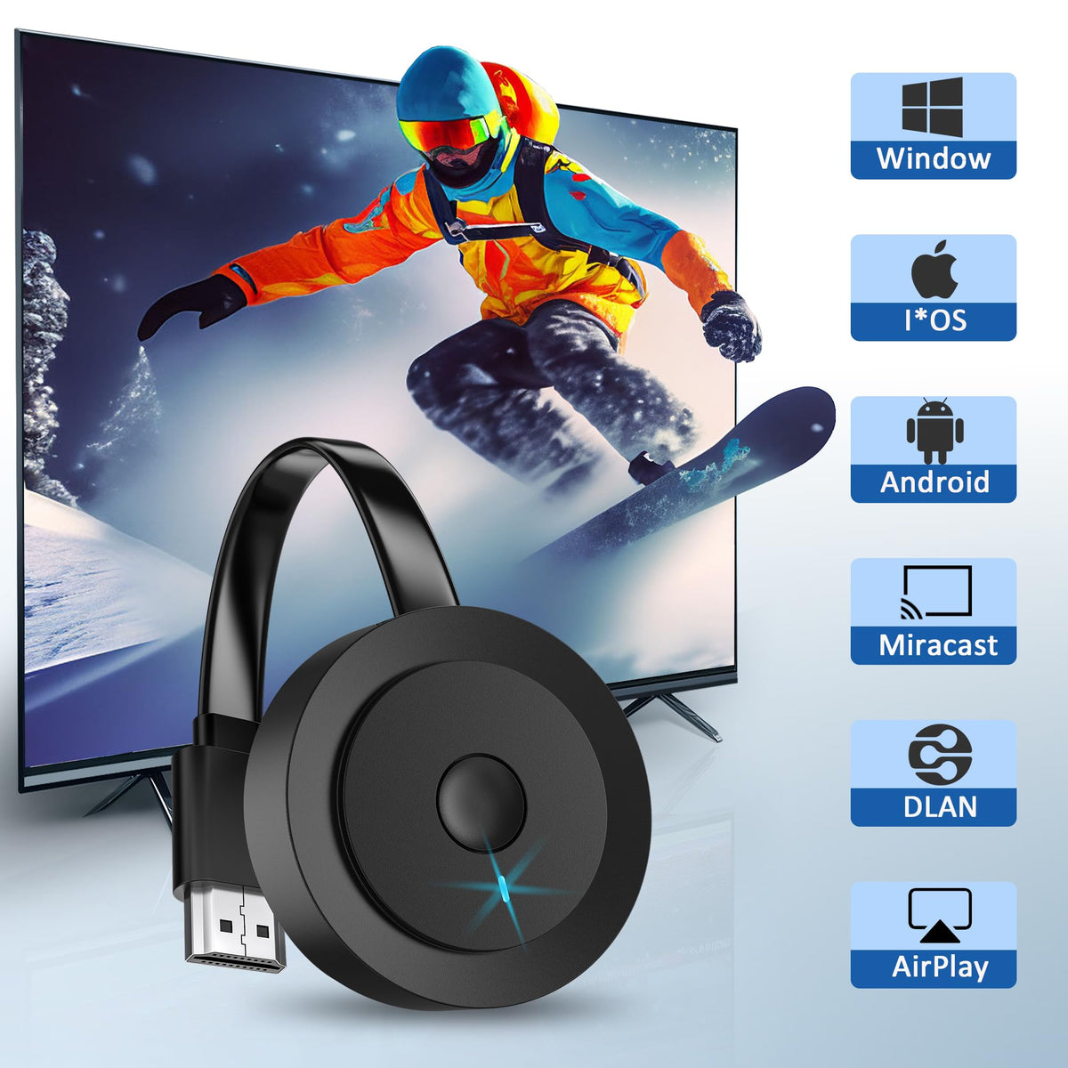 DRYMOKINI supports Android and Windows devices for wireless casting.