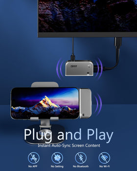 DRYMOKINI transmitter USB-C close-up highlighting fast plug-and-play connection