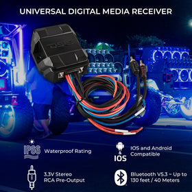 BTC-FIVE long-range streaming up to 130 feet in outdoor setting