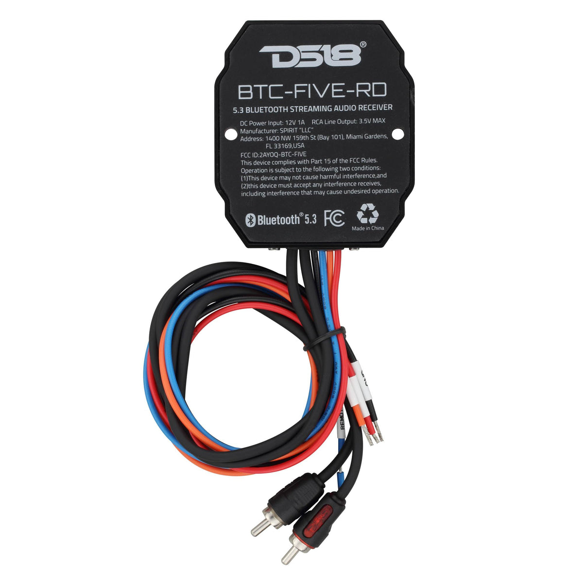 DS18 BTC-Five remote turn-on lead for easy amp activation.