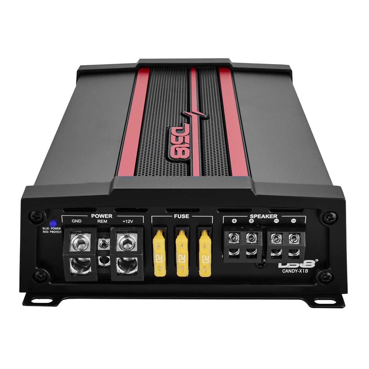 DS18 CANDY-X1B compact design fits under seats without sacrificing power