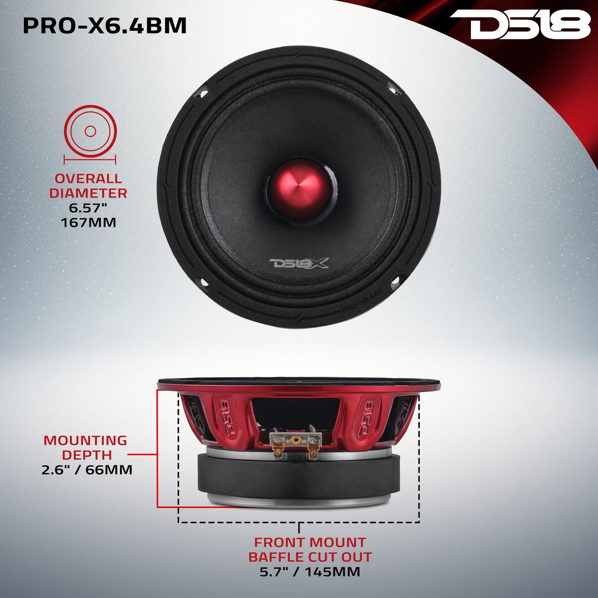 DS18 car audio package image highlighting full component set.