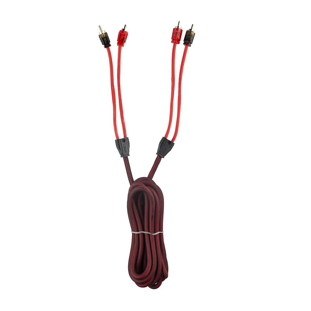 DS18 dual-male RCA ends ready for automotive or home audio installations