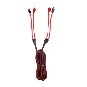 DS18 dual-male RCA ends ready for automotive or home audio installations
