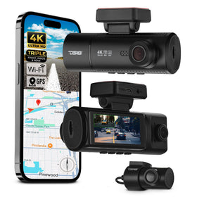 DS18 Eagle-F3 front camera captures clear road footage in 4K