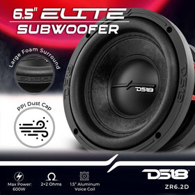 DS18 Elite-Z ZR6.2D side basket highlights rugged construction for car audio