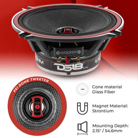 DS18 EXL-SQ5.25 tweeter dome for crisp highs