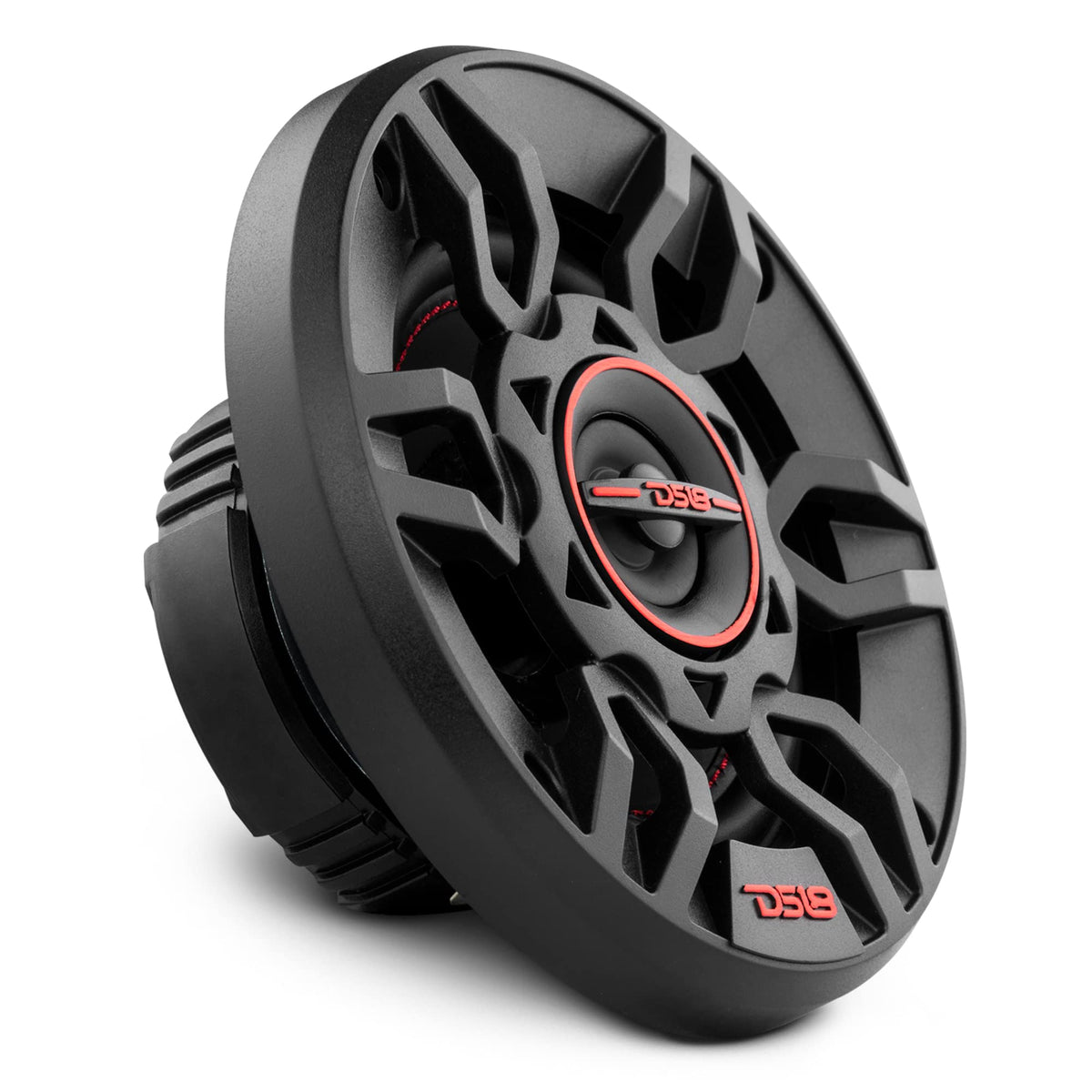 DS18 G4Xi steel basket and rubber surround detail for rugged reliability